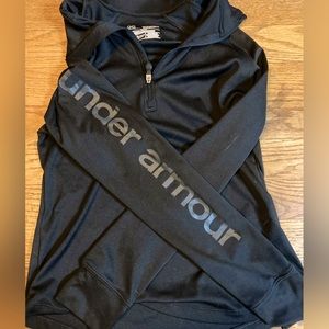 Under armor tech zip black athletic jacket